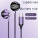 thumbnail image 2 of Auriculares con cable y micrófono para juegos de karaoke, auriculares para teléfono móvil con control de cable y graves potentes de metal con decodificación digital, 2 of 4
