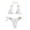 C1265/White, variant on XIYON Women's Bikini Sets Solid Color Bikini Lace Up Two Piece Swimsuit 2026 Summer Beach Wear