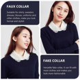 thumbnail image 2 of Embroidered Fake Collar Detachable Blouse Half Shirts False Collar for Women, 2 of 4