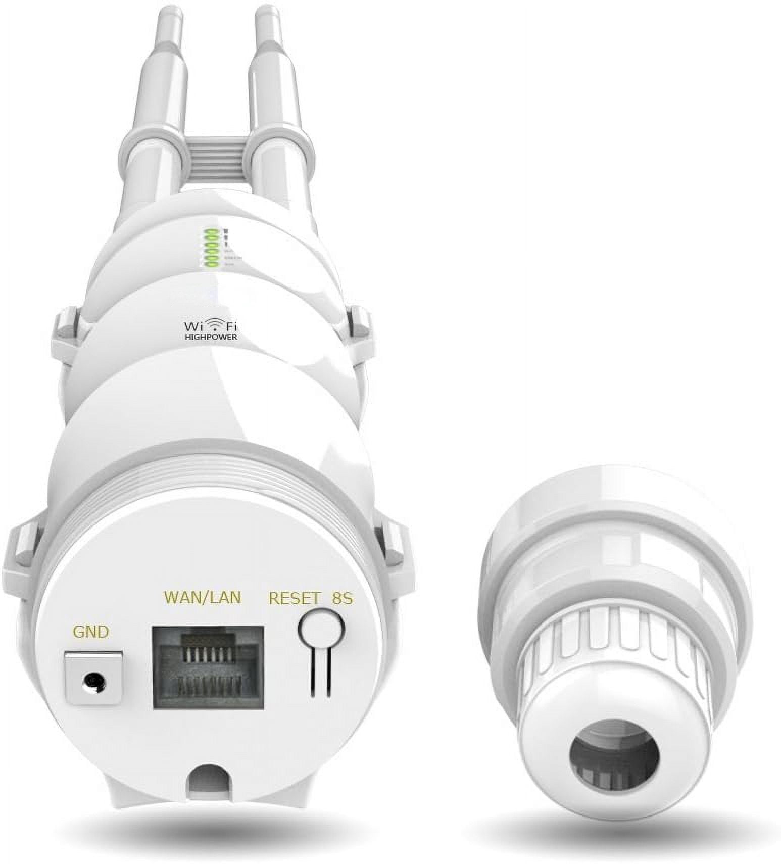 Wireless Outdoor WiFi Signal Booster,Access Point/Outdoor Router/Repeater/WISP,Support Passive PoE, Dual-Band 2.4GHz 150Mbps + 5GHz 433Mbps, Ideal for Garden Wi-Fi