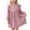 Pink, variant on Elegant Girls Dress With Lace Trim Long Sleeve Style Party Gown Fall Seasonal Casual Daily Outfit Clothes