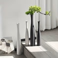 thumbnail image 4 of 2Pcs White Black Floor Vase, Modern Matte Skinny Long Decorative Vase for Pampas Grass, Minimalist Flower Vase for Living Room, Entryway, Office Decor, Contemporary Home Centerpiece (White), 4 of 5
