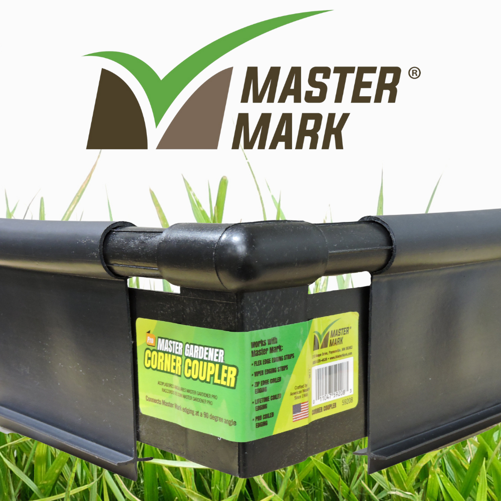 Master Mark 90-Degree Angle Edging Coupler — Corner Connector For Landscape Edging