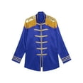 thumbnail image 5 of iiniim Men Steampunk Vintage Medieval Tailcoat Jacket Coat Long Sleeve SGT Pepper Jacket Uniform Size S-3XL Royal Blue XL, 5 of 7
