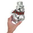 thumbnail image 5 of OUNONA Multi-Color Disco Snowman Christmas Decor Mirror Glass Reflective Charm for Home, 5 of 7