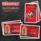 thumbnail image 4 of Juego de mesa USAOPOLY Monopoly Iron Maiden +8 Años, 4 of 5