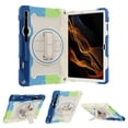 thumbnail image 2 of XYX 3in1 Rotating Stand Case for Samsung Galaxy Tab S7+/Tab S8+ 12.4 inch with Hand/Shoulder Strap, Shockproof Rugged, Colorful Blue, 2 of 7