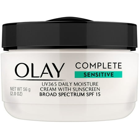 OLAY Complete All Day UV Moisture Cream SPF 15, Sensitive Skin 2 oz (Pack of 3)