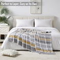 thumbnail image 6 of Faith, Hope, Love Home Décor Extra Heavy and Plush Throw Blanket (50" x 70") - Brea - Summer Stripes, 6 of 9