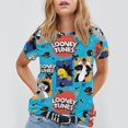 thumbnail image 4 of Animated Looney Tunes Unisex Short Sleeve T Shirt Daily Novelty 3D Printed T-Shirts Soft Comfortable Tee Shirt Top For Men And Women, 4 of 7