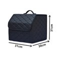 thumbnail image 3 of Car Storage Bag Pu Leather Trunk Organizer Box Bags Folding Car Trunk, 3 of 5
