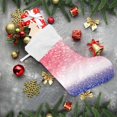 thumbnail image 6 of Red Purple Glitter Sparkle Christmas Stockings Christmas Presonalized Large Stocking Sock, Set of 1 Xmas Party Winter Decor Candy Bag Family Holiday Gift, 17.7 Inch, 6 of 7