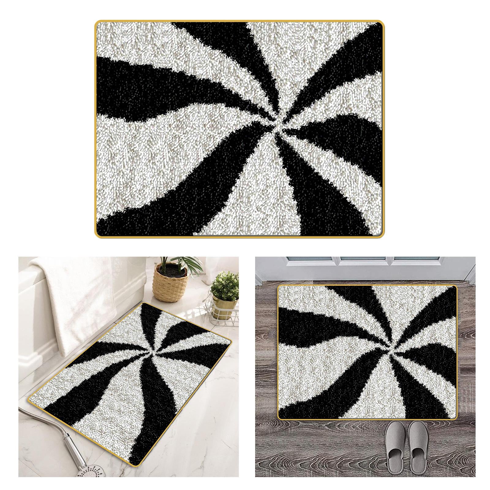 Wxqbjtam 2x Latch Hook Kit DIY Rug Tapestry Carpet Making Embroidery Needlework for Adult