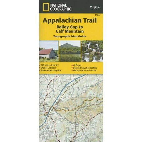 Appalachian Trail, Bailey Gap to Calf Mountain [virginia] - Paperback