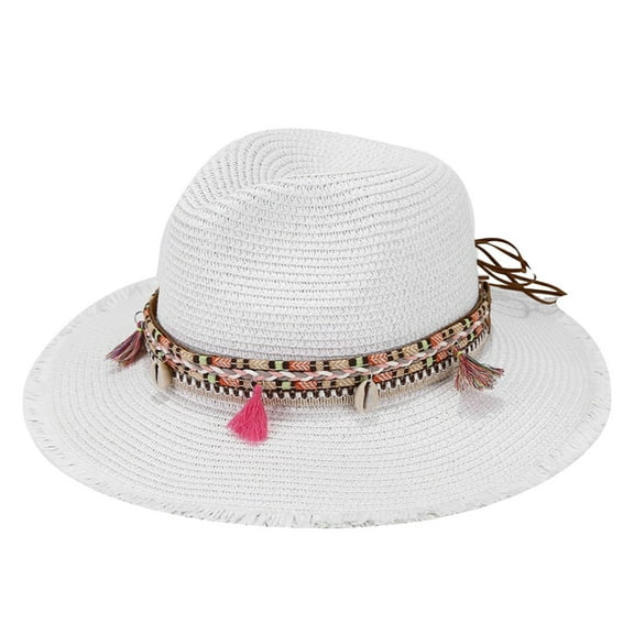 Sun Hat , Sunhat , Foldable Hats for Women Travel Stylish Summer Cowboy Sun Hat for Women with Wide Brim Beach Holiday Outing and Jazz Sub Ethnic