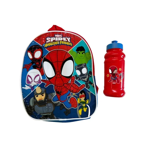 Spidey & Friends 10" MINI Backpack with Water Bottle