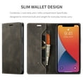 thumbnail image 3 of iPhone 12 Pro Max Case, Dteck Leather Flip Wallet Case with RFID Blocking Card Slot Magnetic Closure Folio Phone Case for Apple iPhone 12 Pro Max 6.7 inch 2020, Coffee, 3 of 10