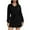 Black, variant on ZQUUVOU Women's Two Piece Sets Casual Tracksuit Sweatshirt Long Sleevetops And Skirt Matching Set Tennis Jogger Sweat Suit Black