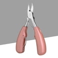 thumbnail image 2 of Cortaúñas Olécranon Zulema de acero inoxidable mango antideslizante Rosado, 2 of 7