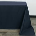 thumbnail image 3 of Your Chair Covers - Navy Blue Rectangular Polyester Tablecloth (90x132 In.) - Durable, 3 of 5