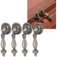 thumbnail image 5 of Manijas de Cajón de 4 Uds, Tiradores Decorativos de Bronce de un Solo Orificio para Armario, Perillas de Armario, Tocador de Muebles con Tornillos de Montaje, 5 of 5
