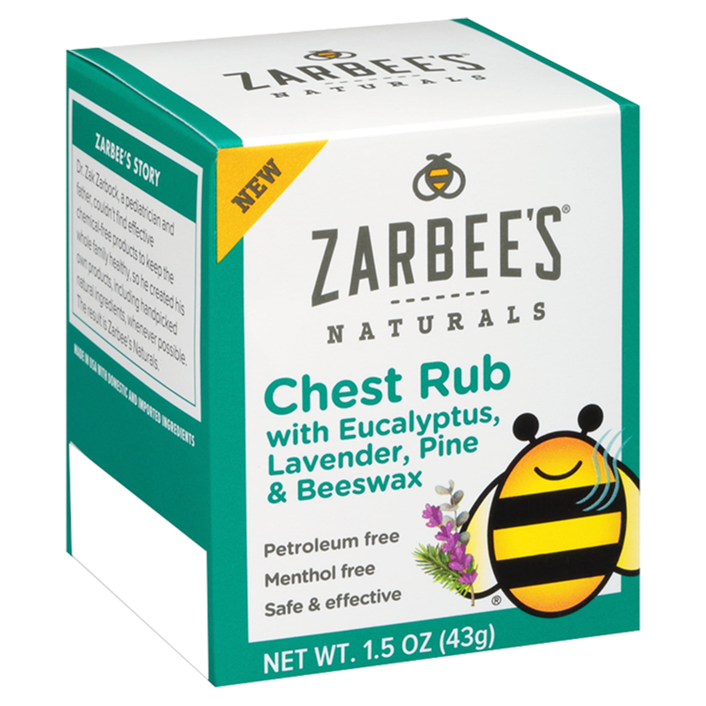 Zarbee's Naturals Chest Rub with Eucalyptus, Lavender, Pine & Beeswax