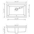 thumbnail image 3 of American Imaginations 20.75-in. W CUPC Rectangle Bathroom Undermount Sink Set In White - Oil Rubbed Bronze Hardware - Overflow Drain Incl. AI-31823, 3 of 7