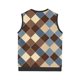 thumbnail image 4 of Camiseta sin mangas con cuello en V para hombre, estilo informal, con estampado vintage, permeable al trabajo y cuello en V., 4 of 5