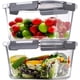 thumbnail image 1 of Contenedores de Almacenamiento de Alimentos Hontent 2 Paquetes 2.5L Herméticos de Vidrio, 1 of 7