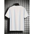 thumbnail image 2 of New Letter Print Men's Round Crew Neck Short Sleeve Tee, Fashion Street Style Breathable T-Shirt, Casual Comfy Top For Spring Summer Holiday Leisure Vacation Men's Clothing As Gift, 2 of 6