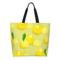 thumbnail image 1 of Fotbe Bright Lemons Bolsa Tote Estética de Lona con Estampado para Mujer - Bolsa Reutilizable de Hombro Casual para Vacaciones, Compras, Trabajo y Gimnasio, 1 of 8