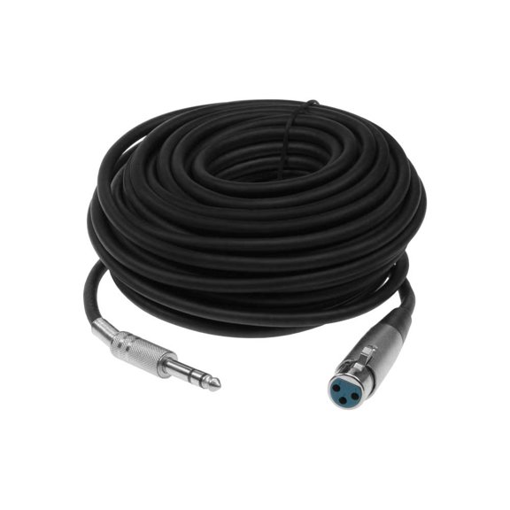 SF Cable XLR 3P Female to 1/4" Stereo Microphone Cable, 50 feet