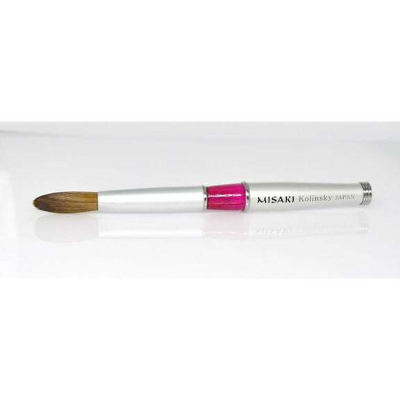 MISAKI  Kolinsky Acrylic Nail Brush For Manicure Powder (CRIMPED) - Size #12