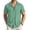 Gray Green, variant on COOFANDY Men's Summer Linen Shirts Short Sleeve Button Down Shirts for Men Fashion Beach Casual Shirt