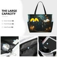thumbnail image 3 of Honeii Magical Library Butterfly Night for Tote Bag with Adjustable Strap,Beach Bag, Waterproof Sandproof Beach Tote Bag, Large Capacity Foldable Beach Bags, 3 of 7