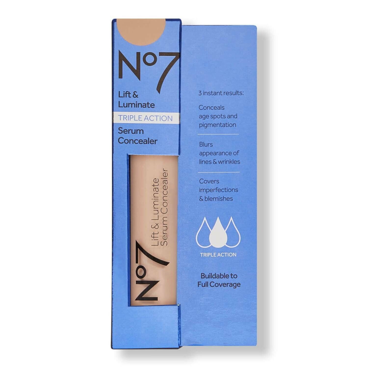 No7 Lift & Luminate Triple Action Serum Concealer 0.08 fl oz