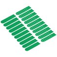 thumbnail image 1 of Unique Bargains 10 Pairs Snapback Strap Cover, Double Row 14 Holes Plastic Adjustable Hat Snap Buckle Replacement (Green), 1 of 7
