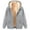 Gray, variant on Zip Up Hoodies for Women Warm Fleece Lined Hooded Jackets Trendy Heart Printed Sweatshirt Fall Winter Long Sleeve Coat with Pockets 50% Percent off Sales Today Dark Gray XXL