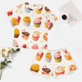 thumbnail image 4 of Cartoon Cake Pajamas Set Womens Loungewear Sleepwear 2 Piece PJ Sets, 4 of 7