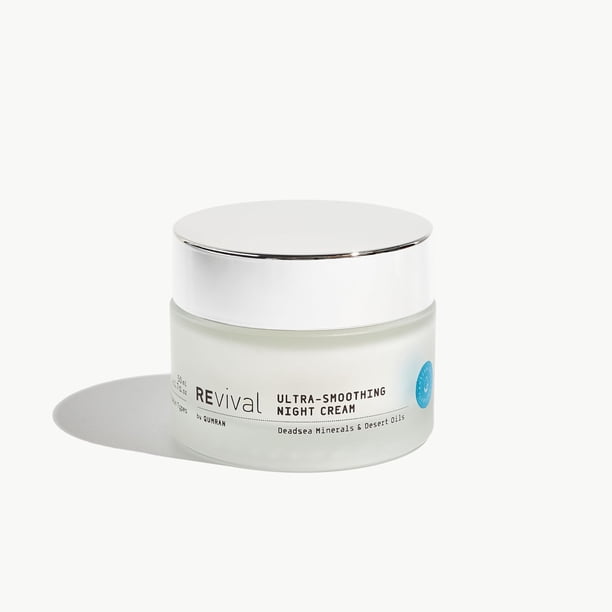 Crema de noche suavizante REvival con minerales del Mar Muerto - Hidratación profunda y humectante antienvejecimiento con aceites del desierto y minerales del Mar Muerto - Suaviza y revitaliza la piel