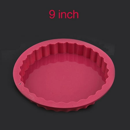 

random color 9-11inch Round Silicone Ca Baking Tray High Temperature Baking Tools Bread Mold Easy Release