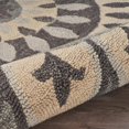 thumbnail image 6 of 4â€™ Round Gray Floral Bloom Area Rug, 6 of 9