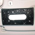 thumbnail image 2 of Bling Bling - Soporte para caja de pañuelos para visera de coche, soporte para servilletas de cristal brillante, funda de pañuelos para asiento trasero de piel sintética, accesorios para coche pa, 2 of 5