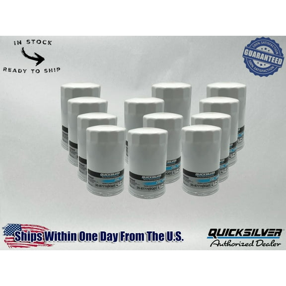 Quicksilver Genuine OEM Authentic Oil Filters 35-877769Q01 12 Pack