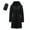 Black-02, variant on Long down Coats for Women Zip Up Hooded Jacket Packable Quilted down Jackets