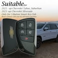 thumbnail image 6 of Vitodeco Leather Smart Key Fob Case Cover Protector Compatible with Chevrolet Silverado, Colorado, Suburban, Tahoe, Blazer, Equinox, Traverse - 5-Button, Red, 6 of 6