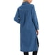 thumbnail image 3 of INSPIRE CHIC Vestido de Mujer de Mezclilla con Botones, dobladillo curvado, manga larga, vestido midi de camisa de mezclilla, S Azul, 3 of 6
