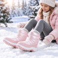 thumbnail image 3 of BABAYA Toddler Winter Snow Boots Water-Resistant Warm Faux Lined Booties for Little Kids Girls Boys, 3 of 8