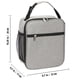 thumbnail image 2 of Caja de almuerzo Bolsa de almuerzo aislada, lonchera para adultos, loncheras compactas y de moda para hombres, mujeres, niños, gris oscuro BANYUO  Electrónica, 2 of 3