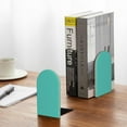 thumbnail image 5 of Naloa Teal Turquoise Wood Non-Skid Bookend for Shelves,Book Ends for Heavy Books, Book Stand for CDs,1 Pair, 5 of 7